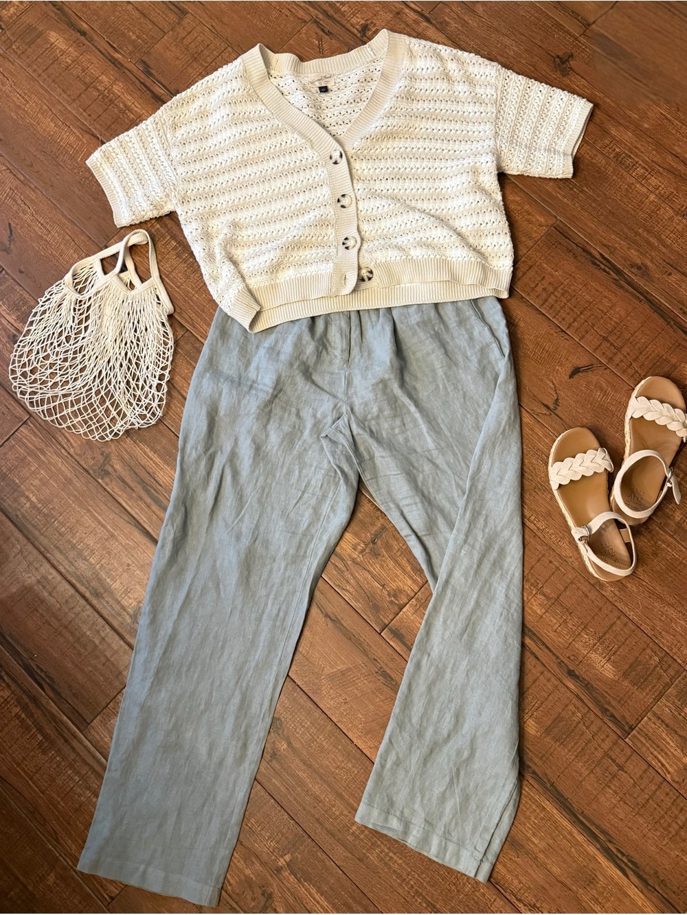 Cut Loose 100% Linen Pull On Pants Made in USA Minimalist Trousers